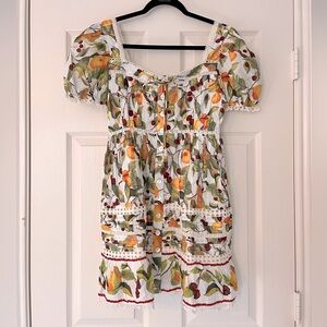 Cottagecore Farm Rio peasant mini dress